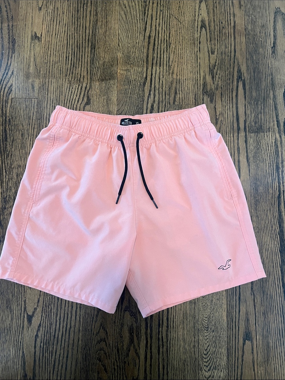 Hollister Men's Pink/Coral Swim Shorts